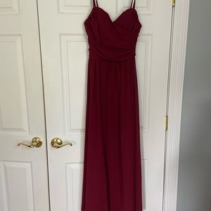 Long Maroon Dress